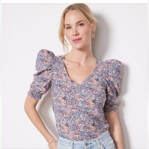 Nation LTD Celine Puff Sleeve top